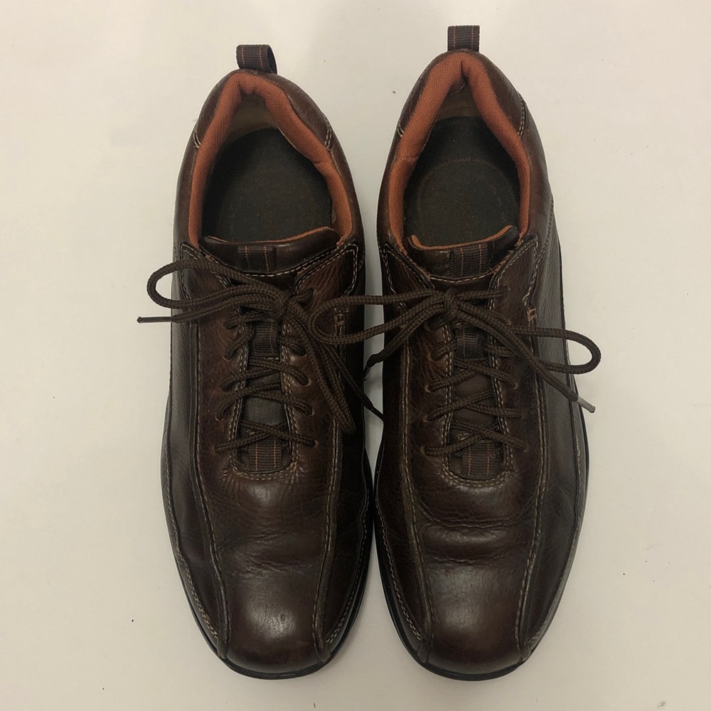 Rockport 9 Shoe Brown Leather Lace-Up Shoes in Excellent Condition